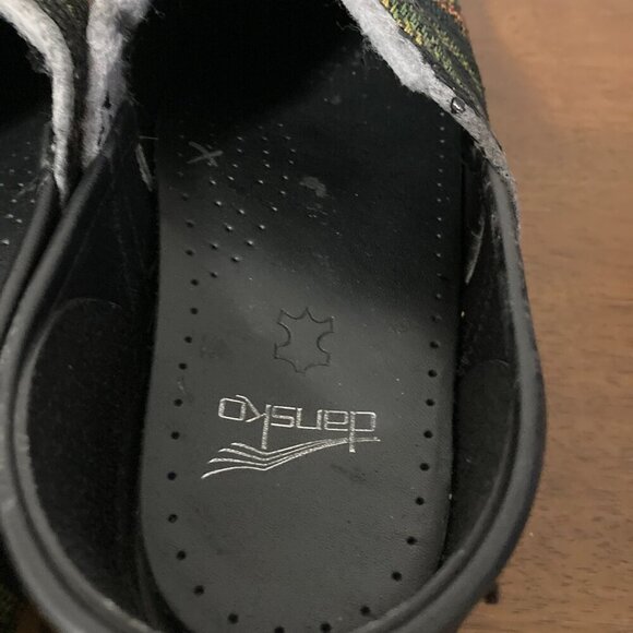 Dansko Clogs Womens 42/10.5 Mens 9.5 Multicolor Geometric Pattern Italy - Picture 7 of 14